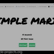 Simple Mario Game In ReactJS With Source Code