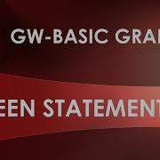 GW BASIC SCREEN STATEMENT