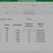 Excel Module 1 HW Problem 2 Solution