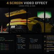 Create A Split Screen Video Effect With Pure HTML CSS