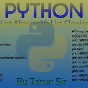 Aliasing Vs Cloning In Python