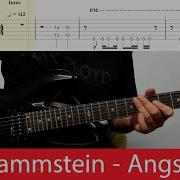 Rammstein Angst Guitar Cover With Tabs And Backing Track Drop B