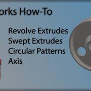 SolidWorks Revolve Sweep Pattern Axis Tutorial