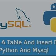Create A Table And Insert Data Using Python And Mysql