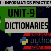Class 11 Python Dictionaries One Shot Practice MCQs Codes Informatics Practices CBSE XI