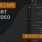 How To Export Video In Blender MP4 Video Format