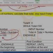 Algorithm Control Constructs Part 2 For Cambridge Computer Science