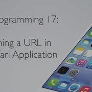 IOS Programming 17 Opening A URL Website In Safari