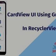 CardView UI Design Using Grid Layout In RecyclerView Android Studio 2020
