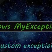 Java Custom Exceptions