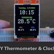 Raspberry Pi Pico Project Thermometer Clock ST7735 DS3231