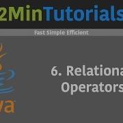 Java Tutorials For Beginners In 2 Minutes 6 Relational Operators