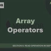 36 Array Operators Read Operation In Depth MongoDB Complete Course 2025