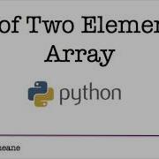 Python Sum Of Two Elements In Array