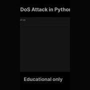 Understanding DDoS Distributed Denial Of Service Attack Inn Python Do Subscribe