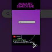 Animated Search Bar Shorts Csseffect Htmltutorial