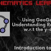 Using GeoGebra Understanding Reflection W R T The Y Axis