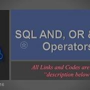 16 SQL AND OR NOT Operators