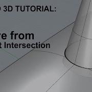 Rhino Tutorial Curve From Object Intersection