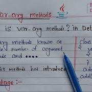 Var Arg Method In Java Learn Coding