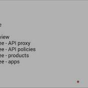Apigee Introduction API Proxy API Policies API Products API Apps