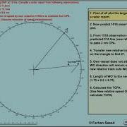 Radar Plotting Alter Speed To Maintain CPA
