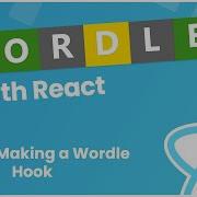 Make A Wordle Clone With React 3 Making A Wordle Hook