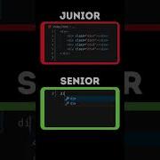 Senior Vs Junior Html Html5 Css Css3 Coding Code Javascript Frontend Programming