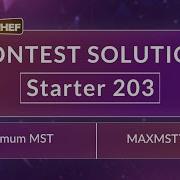 Максимальное MST MAXMST7 Стартовый 203 Официальное решение CodeChef