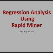 Регрессионный анализ в RapidMiner линейная и логистическая регрессия