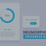 Neumorphism Circular Progress Bar In CSS Javascript Progress Bar Tutorial