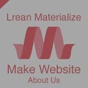 Learn Materialize 18 Make Website About Us