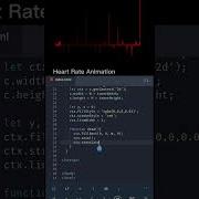 Create Heart Rate Animation In Javascript Html5 Canvas Shorts Javascript Developer Coding