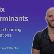 Matrix Determinants Topic 29 Of Machine Learning Foundations
