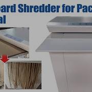 Cardboard Shredder For Packaging Material Multi Material Cutting Demo