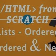 Lists Ordered Unordered Nested Lists Episode 3 HTML From Scratch Shield Eagle