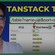TanStack Table внутренняя пагинация фильтрация и сортировка с помощью TanStack Query TanStack