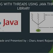 WORKING WITH THREADS USING JAVA THREAD LIBRARY Charu Anant Rajput Operating System Concepts