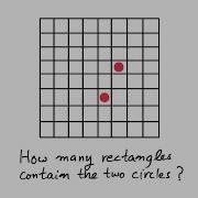 How Many Rectangles Contain The Two Circles