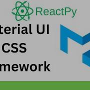 ReactPy Tutorial Install Material UI Framework CSS