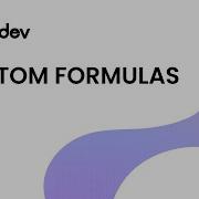 Devtodev Custom Formulas