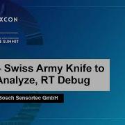 Strace Swiss Army Knife To Trace Analyze RT Debug Harald König Bosch Sensortec GmbH