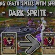 Wizard101 UPGRADING DEATH SPELLS With SPELLEMENTS DARK SPRITE