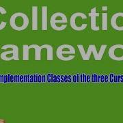 Implementation Classes Of The Three Cursors Of Java Collection Framework