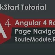 Angular 4 Tutorial Routing And Navigation Example