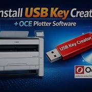 Install USB Key Creator OCE Plotter Software PlotWave ColorWave Tutorial