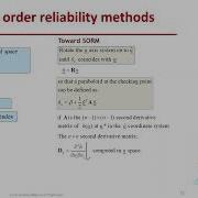 STRUCTURAL RELIABILITY Lecture 22 Module 07 Second Order Reliability Methods SORM Algorithm