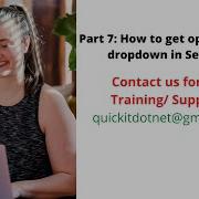 Part 7 How To Get Options From A Dropdown In Selenium