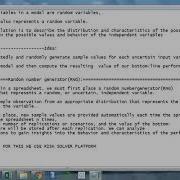 Simulation In Excel Using Risk Solver