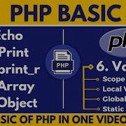 PHP Echo Print Print R Variable Array And Object Learn Coding